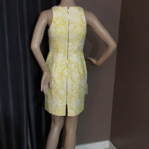 Ann Taylor Yellow Floral Jacquard Dress - Picture 6 of 10